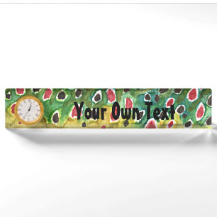 Brown Trout Angling Desk Name Plate