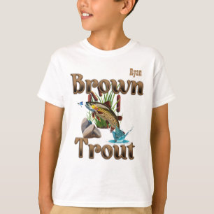 Brown Trout Boy's Customizable T-Shirt