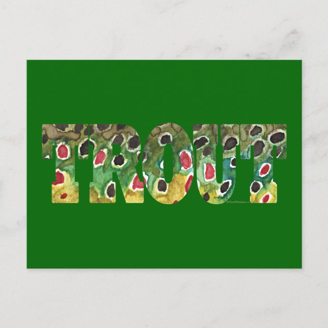 Brown Trout Design Postcard (Front)