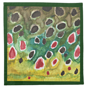 Brown Trout Fish Napkin