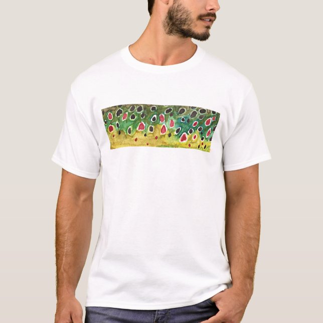 Brown Trout Fish T-Shirt (Front)