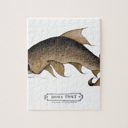Brown Trout fish tony fernandes Jigsaw Puzzle