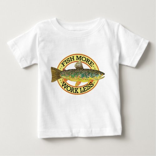 Brown Trout Fishing Baby T_Shirt