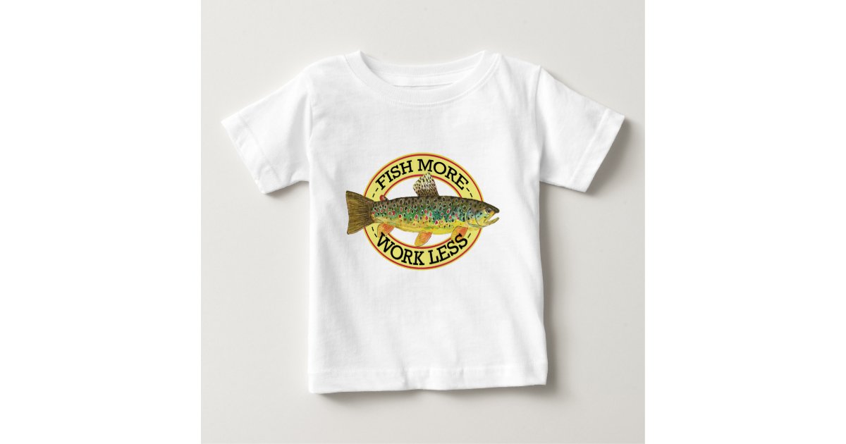 Brown Trout Fishing Baby T-Shirt