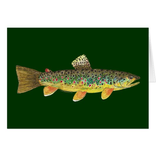 Brown Trout Fishing Cards (Front Horizontal)