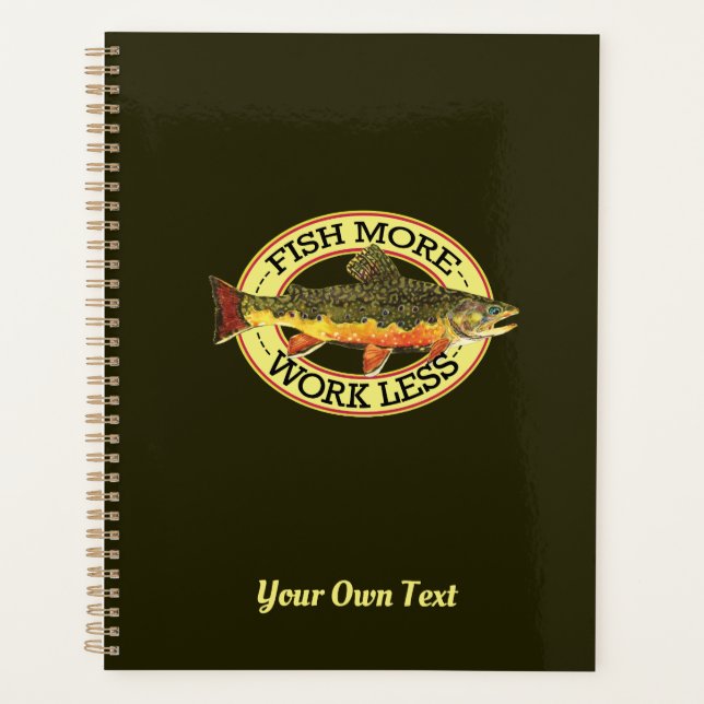 Brown Trout Fishing - Customize It! Planner (Front)