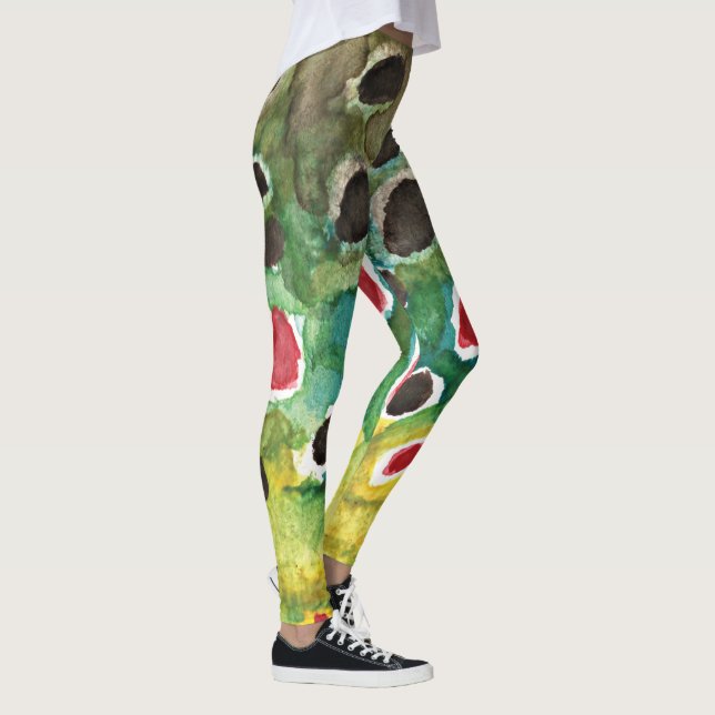 Brown Trout Fishing Ichthyology Leggings (Right)