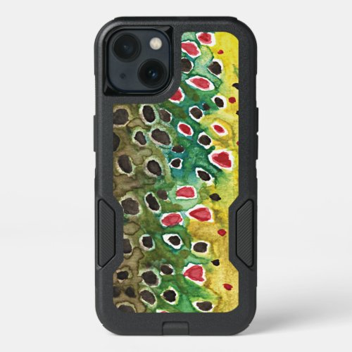 Brown Trout Fishing Ichthyology iPhone 13 Case