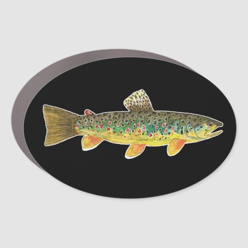 Brown Trout Fishing Ichthyology Truck Car Magnet