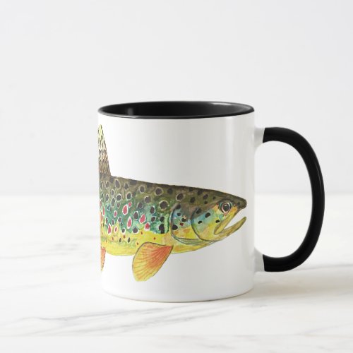 Brown Trout Fishing Mug