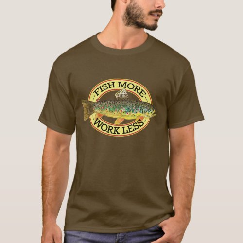 Brown Trout Fishing T_Shirt