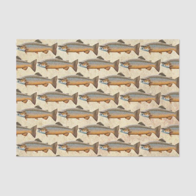 Brown Trout Fishing Tissue Paper (Front)