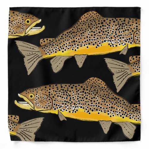 Brown Trout Fly Fishing Bandana