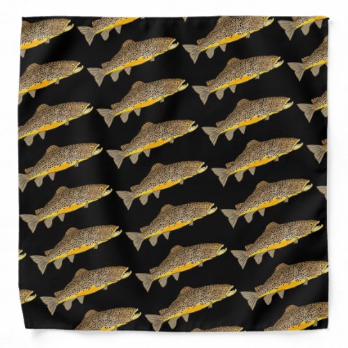 Brown Trout Fly Fishing Bandana