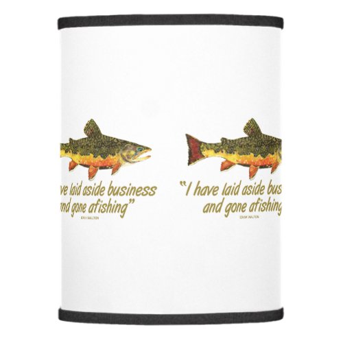 Brown Trout Fly Fishing Lamp Shade