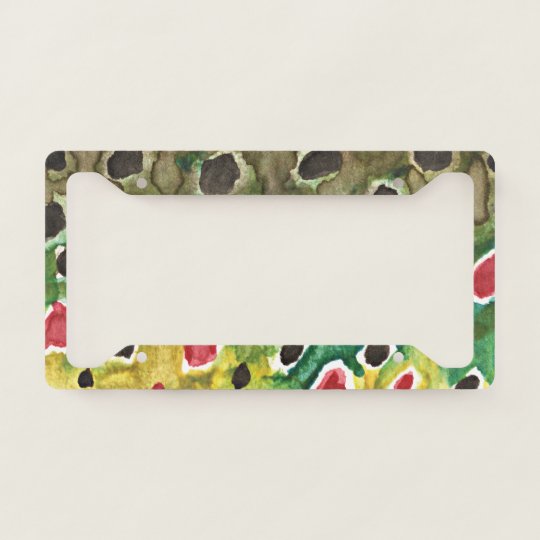 Brown Trout Fly Fishing License Plate Frame