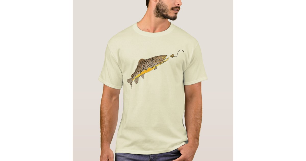 Catch & Release Brown Trout Fly Fishing Angling T-Shirt