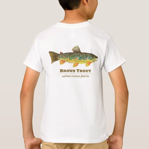 Brown Trout Latin Ichthyology T_Shirt