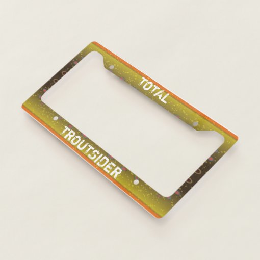 Brown Trout License Plate Frame Zazzle