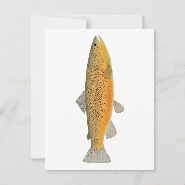 Brown Trout Note Card (Front)