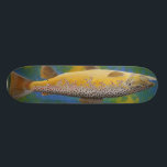 Brown trout skateboard<br><div class="desc">Brown Trout Skateboard by Robert R. Norman. A long time ago I used a skateboard to go down to Lake Michigan. Pole in one hand and a tackle box in the other. (Mad skills) Where we caught everything from small mouth bass to salmon in the fall. Now days I'd bust...</div>