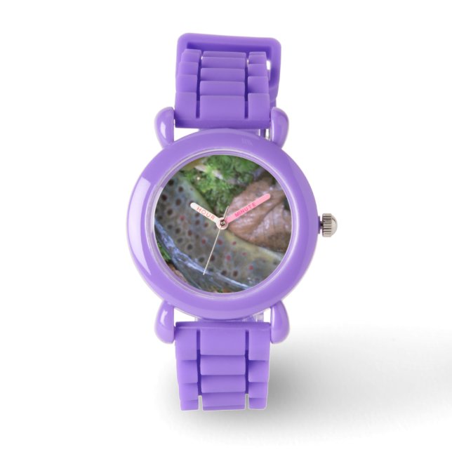 Brown trout skin,  fly fishing watch (Front)