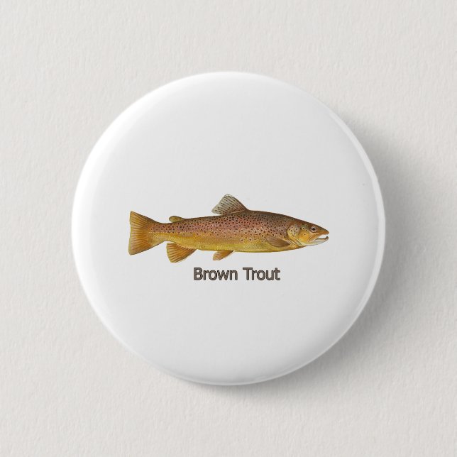 Brown Trout (titled) Button (Front)