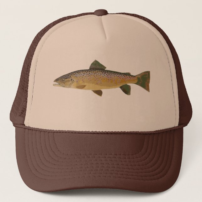 Brown Trout. Trucker Hat (Front)