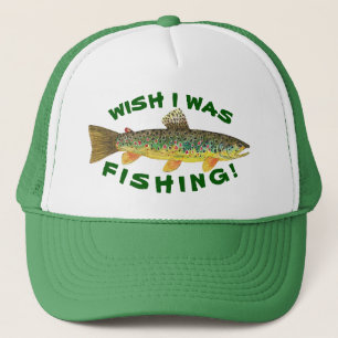 Brown Trout "Wish I Was Fishing" Trucker Hat