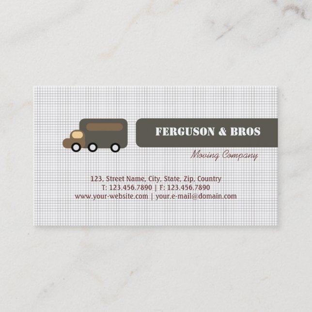 Brown Truck Business Card (Front)