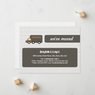 Brown Truck Moving Announcement