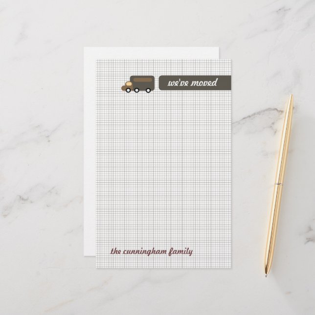 Brown Truck Stationery (Front/Back In Situ)