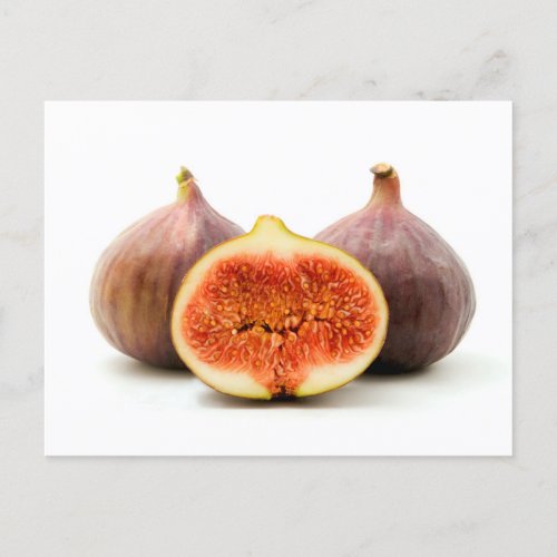 Brown turkey fig postcard