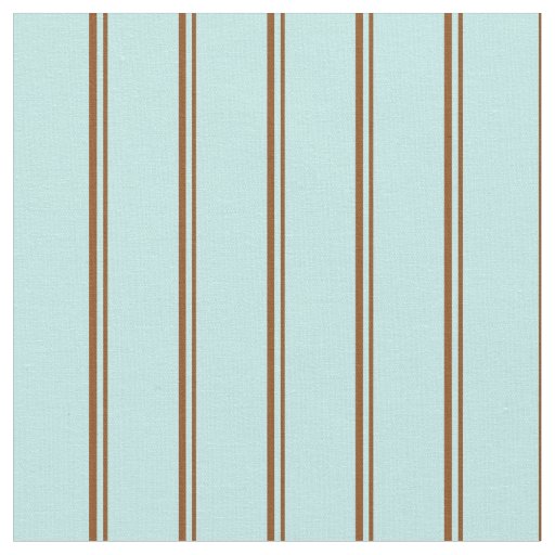Brown & Turquoise Stripes Fabric