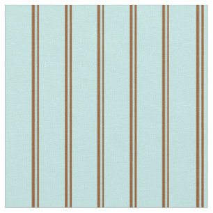 Brown & Turquoise Stripes Fabric