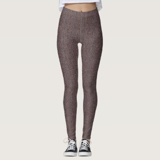 Brown Tweed Texture Image, ZEA Leggings