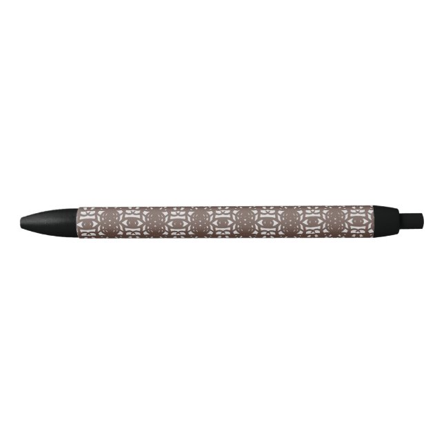  Brown Unique Abstract Pattern Pen (Front)