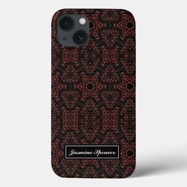 Brown unique snake skin pattern Case-Mate iPhone case (Back)