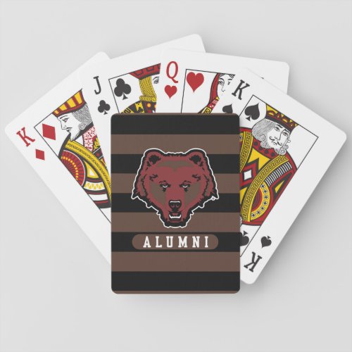 Brown University Alumni Stripes Playing Cards