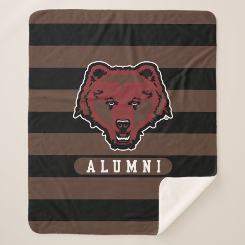 Brown University Alumni Stripes Sherpa Blanket