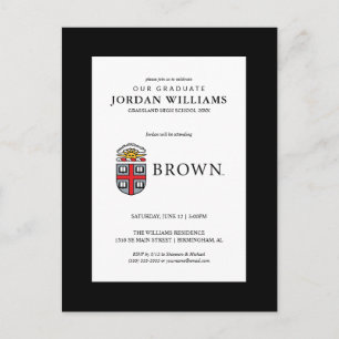 Brown University Shield Announcement Postcard
