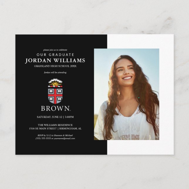 Brown University | Shield Announcement Postcard (Front)