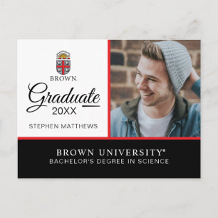 Brown University   Shield Announcement Postcard