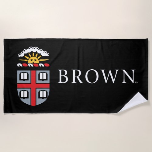 Brown University Shield Beach Towel