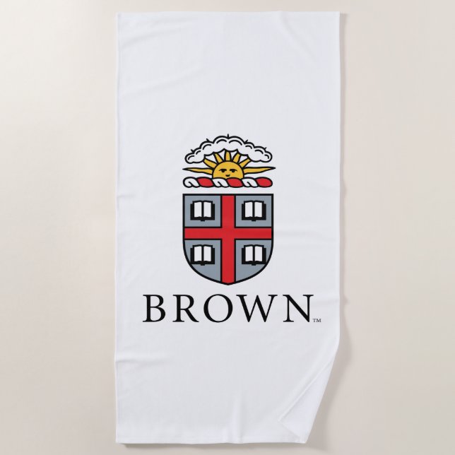Brown University | Shield Beach Towel (Front)