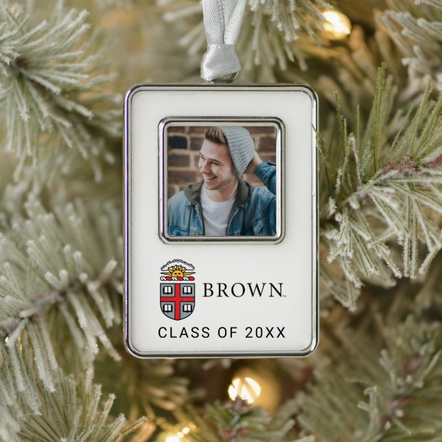 Brown University Shield Christmas Ornament (Tree)