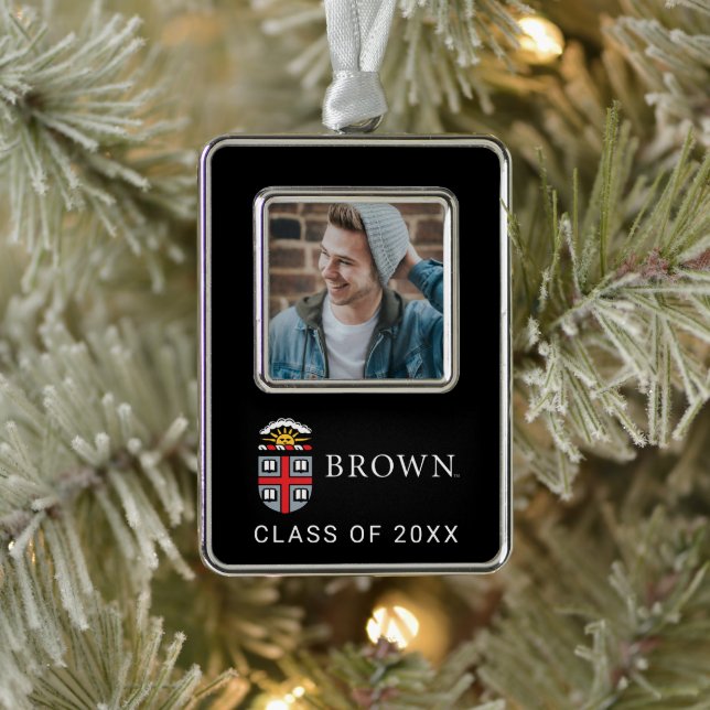 Brown University Shield Christmas Ornament (Tree)