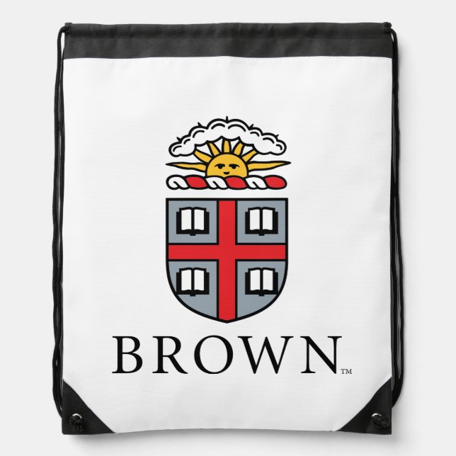 Brown University | Shield Drawstring Bag (Front)