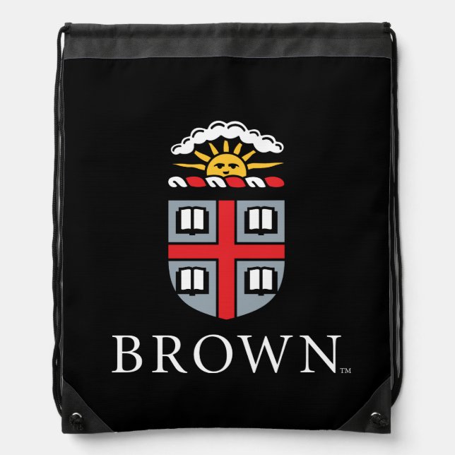 Brown University | Shield Drawstring Bag (Front)