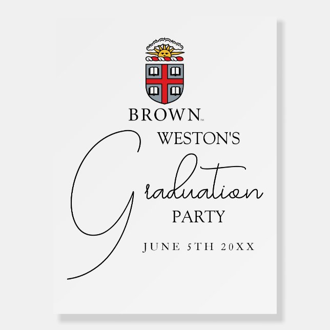 Brown University | Shield Foam Board (Front)